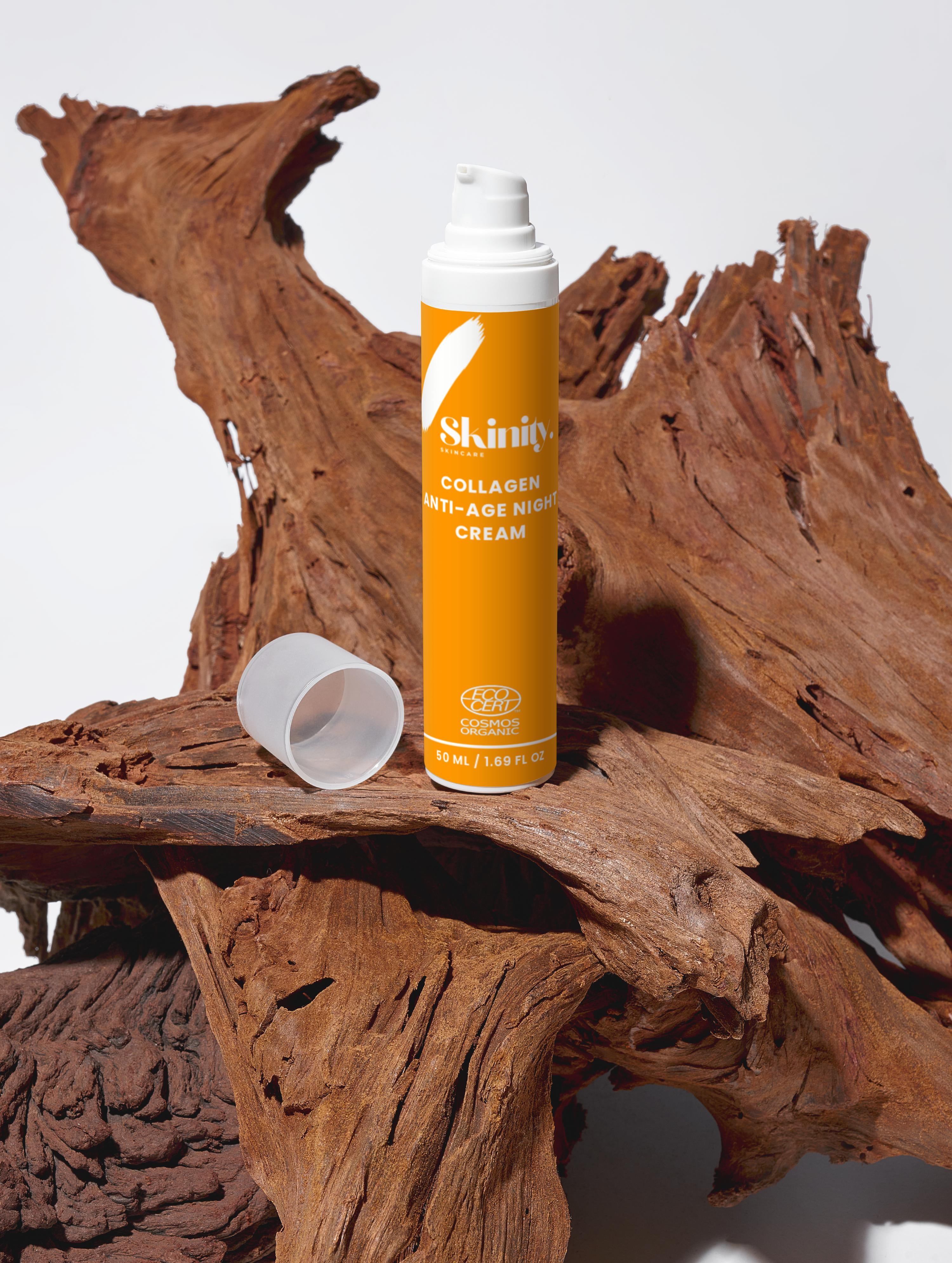 Organic Collagen Anti-Age Night Cream And Marine Plankton for Plumper And Softer Skin