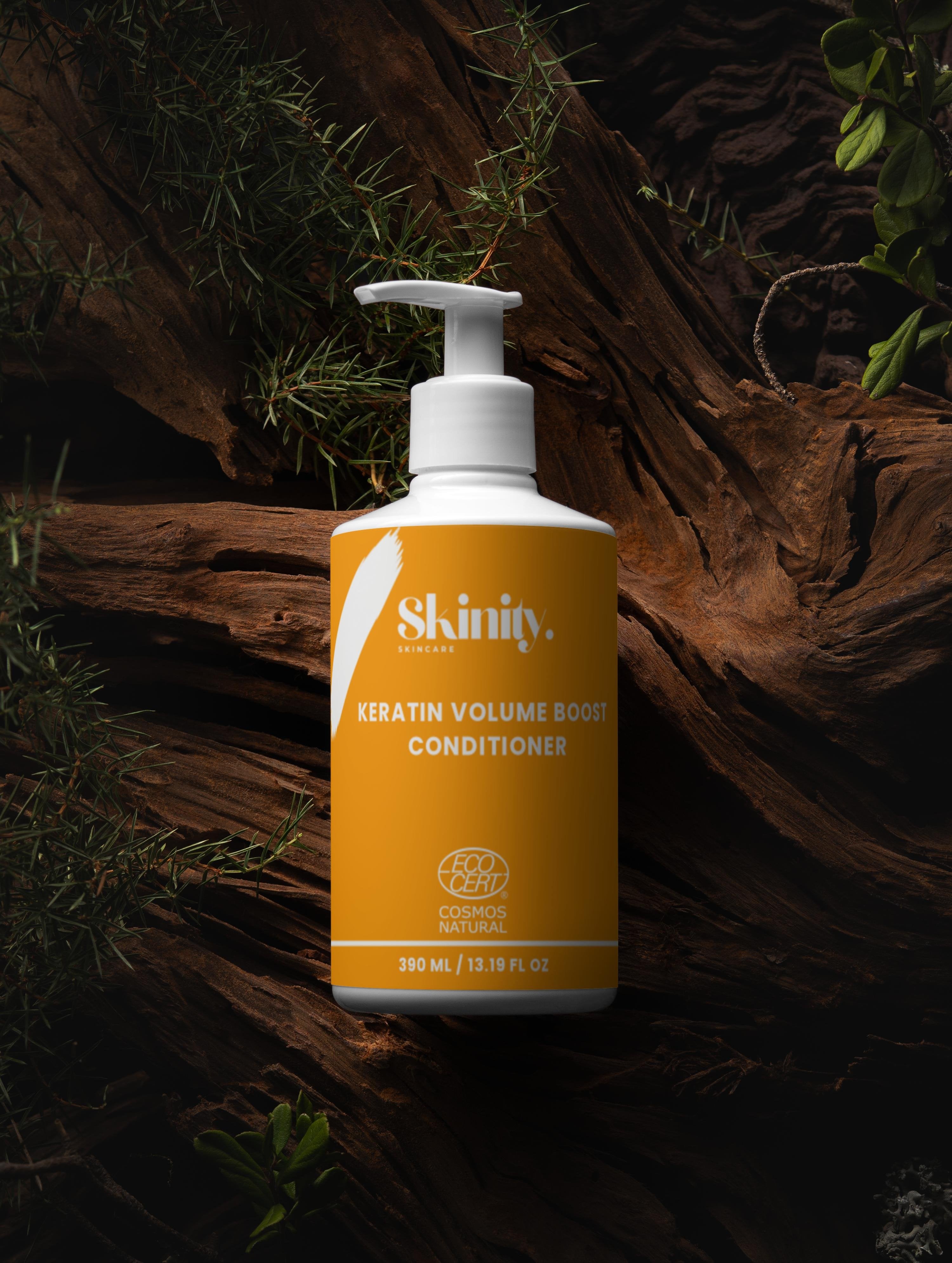 Organic Keratin Volume Boost Conditioner for Fuller Hair