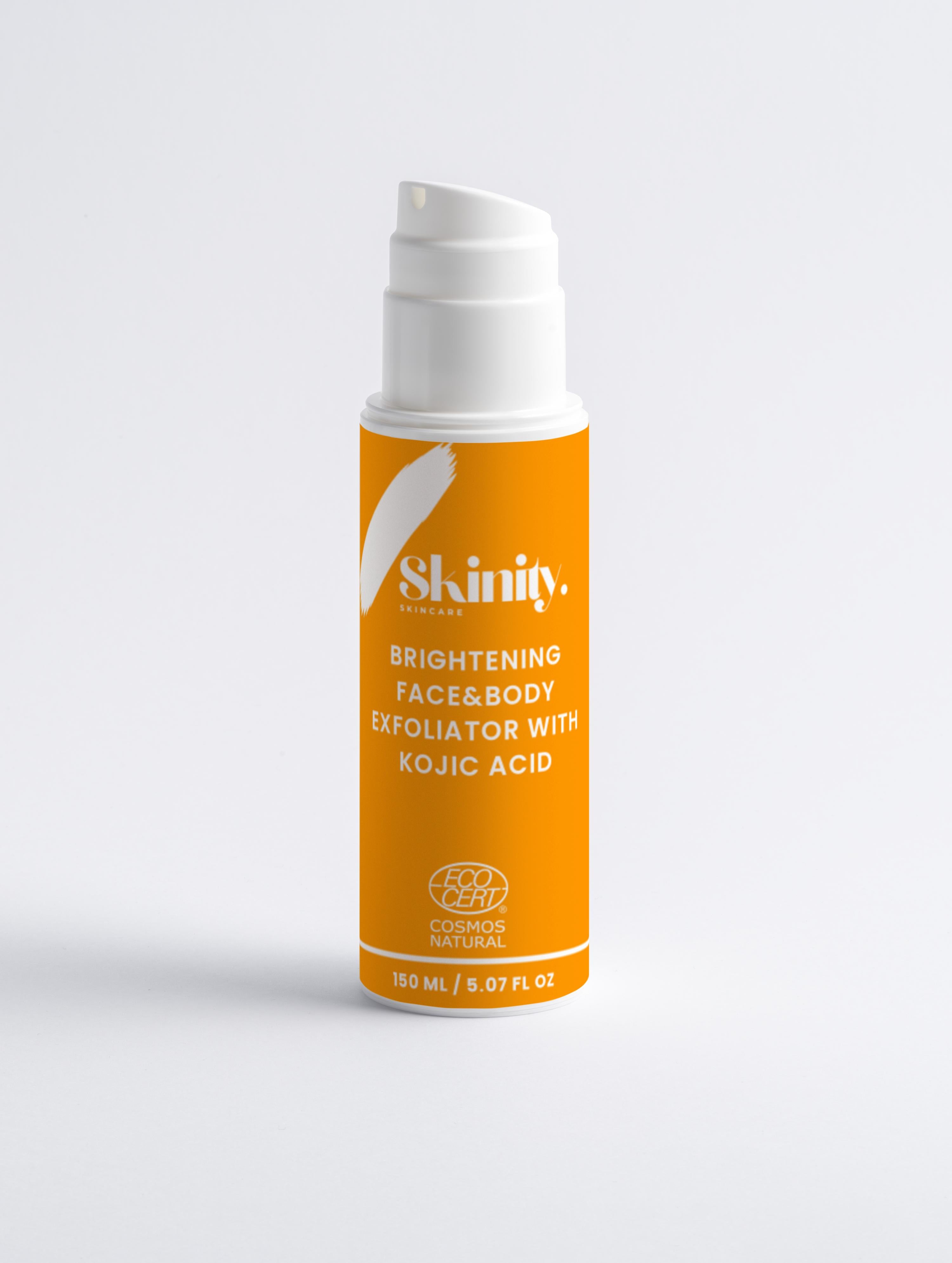 Organic Brightening Face And Body Exfoliator And Kojic Acid for Even Tone And Smooth Skin