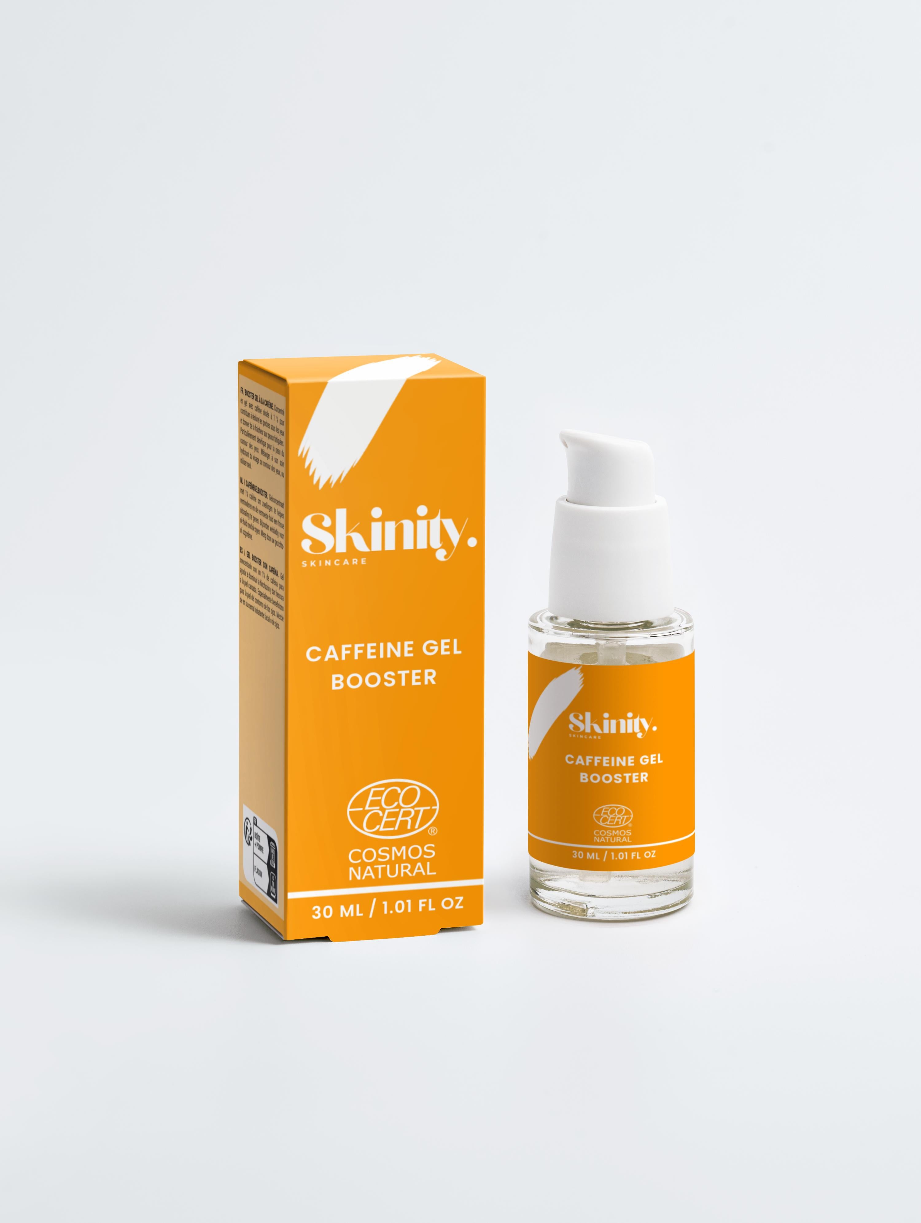Booster di gel alla caffeina biologica e caffeina per rinfrescare e ridurre il gonfiore