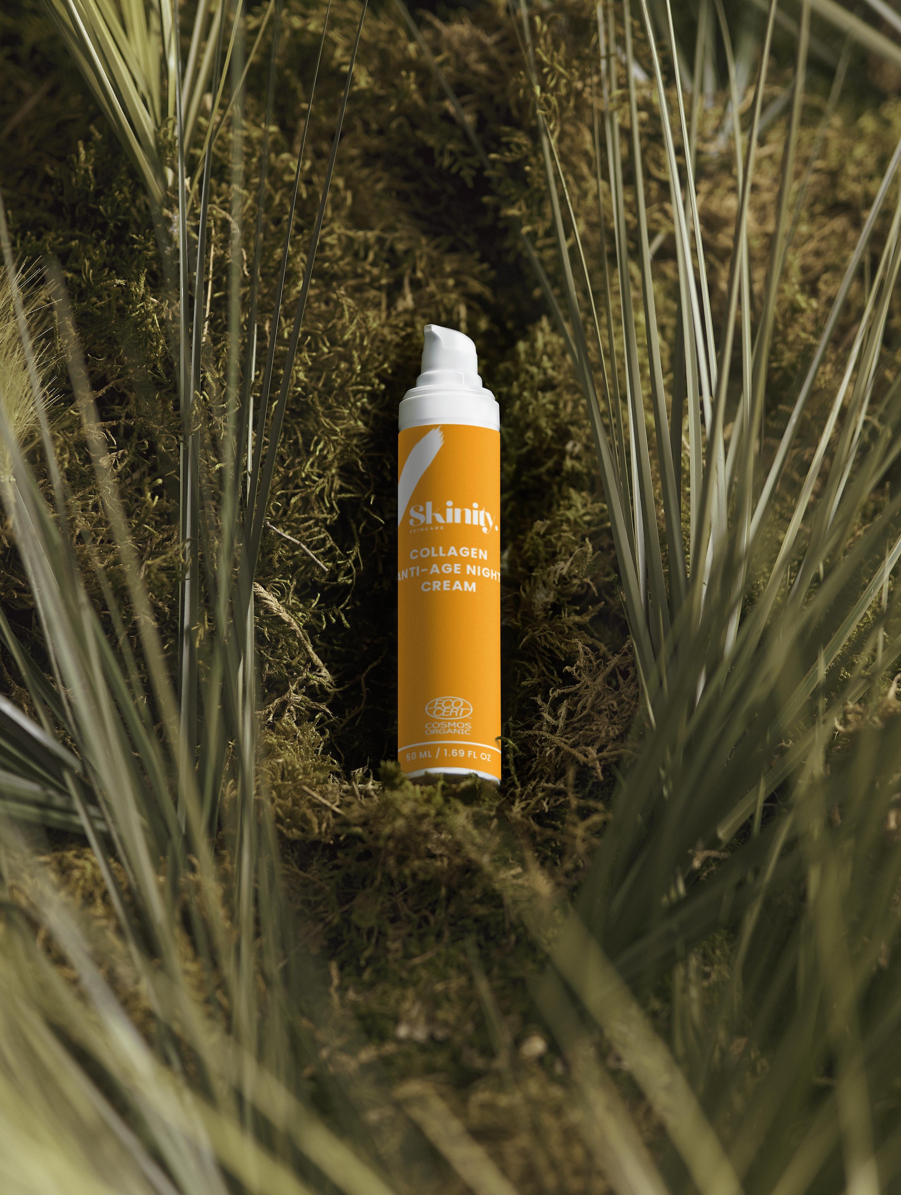 Organic Collagen Anti-Age Night Cream And Marine Plankton for Plumper And Softer Skin
