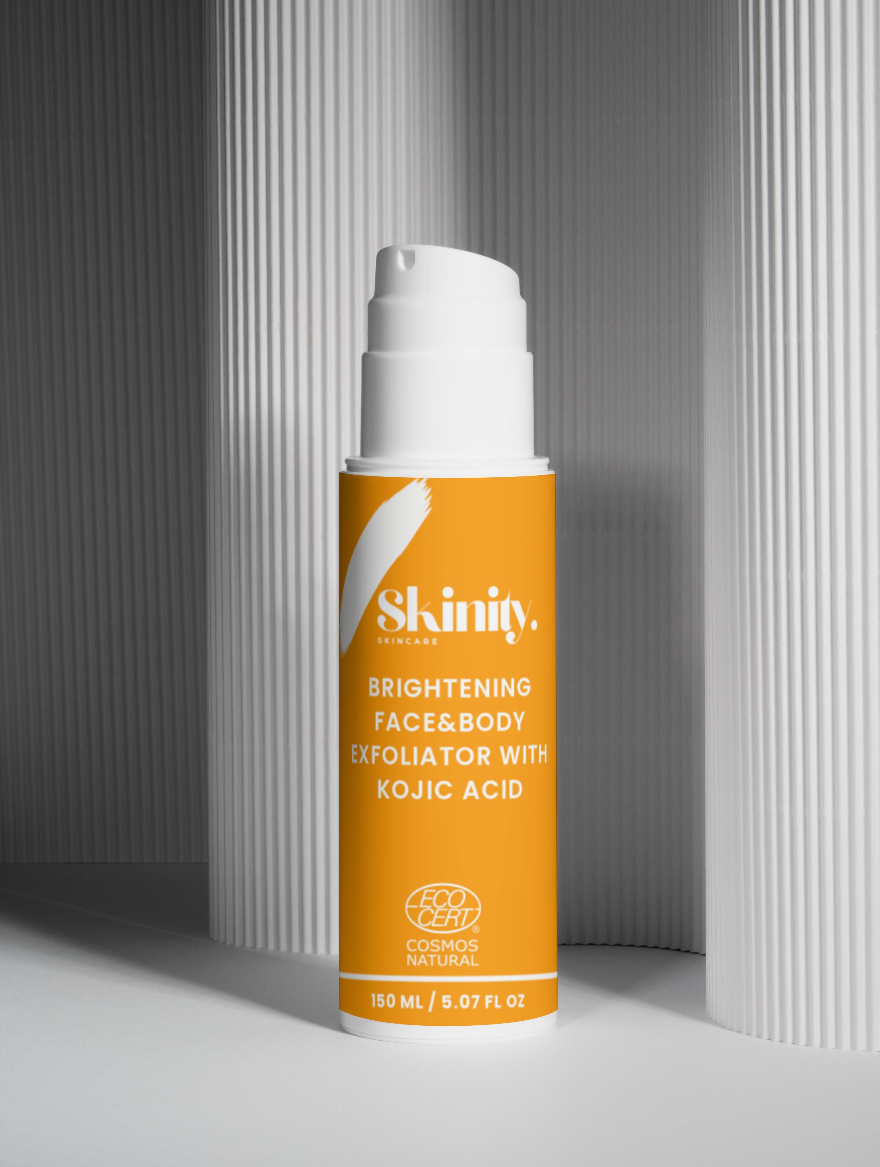 Organic Brightening Face And Body Exfoliator And Kojic Acid for Even Tone And Smooth Skin