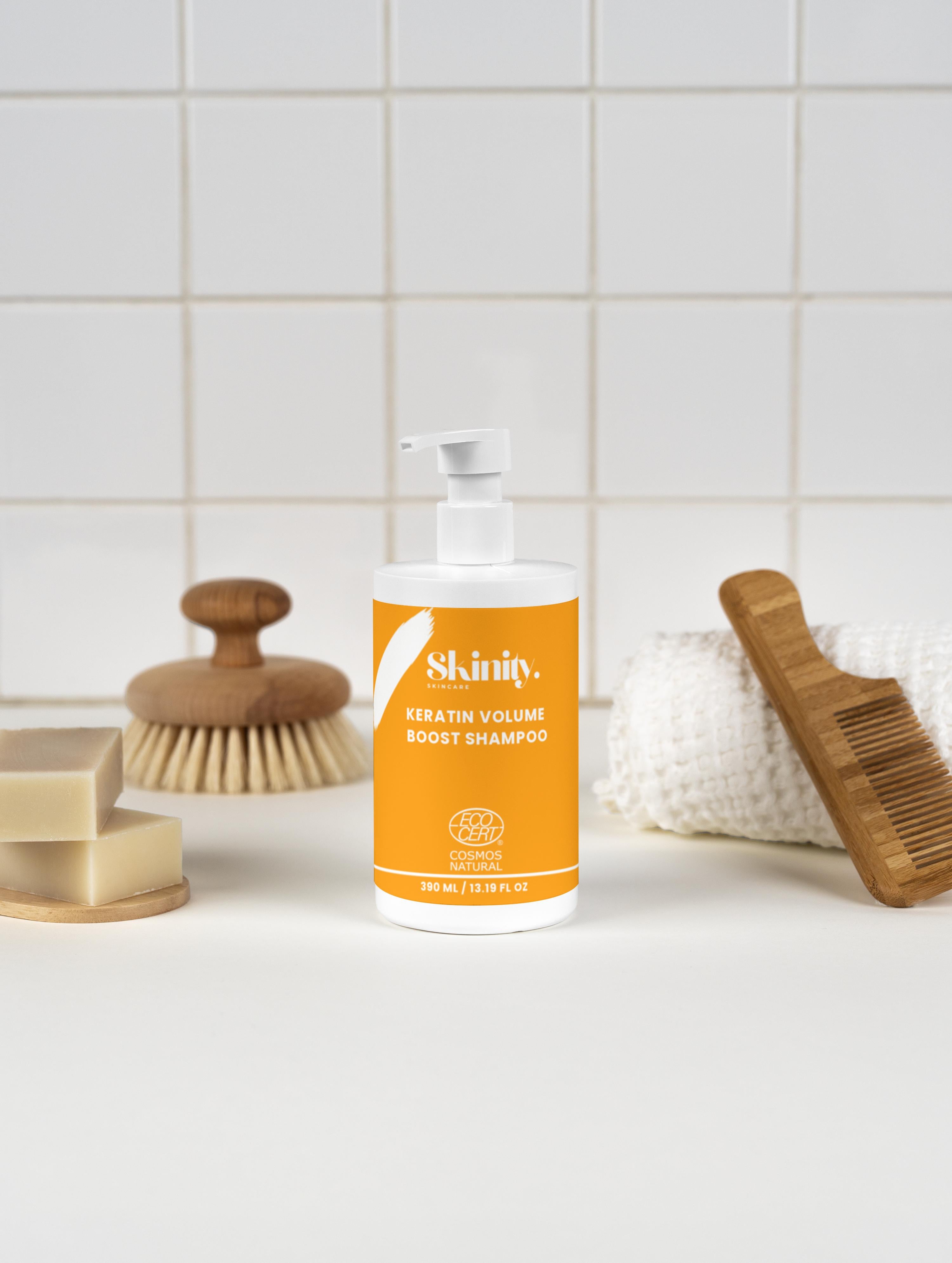 Keratin Volumenshampoo für feines und dünner werdendes Haar