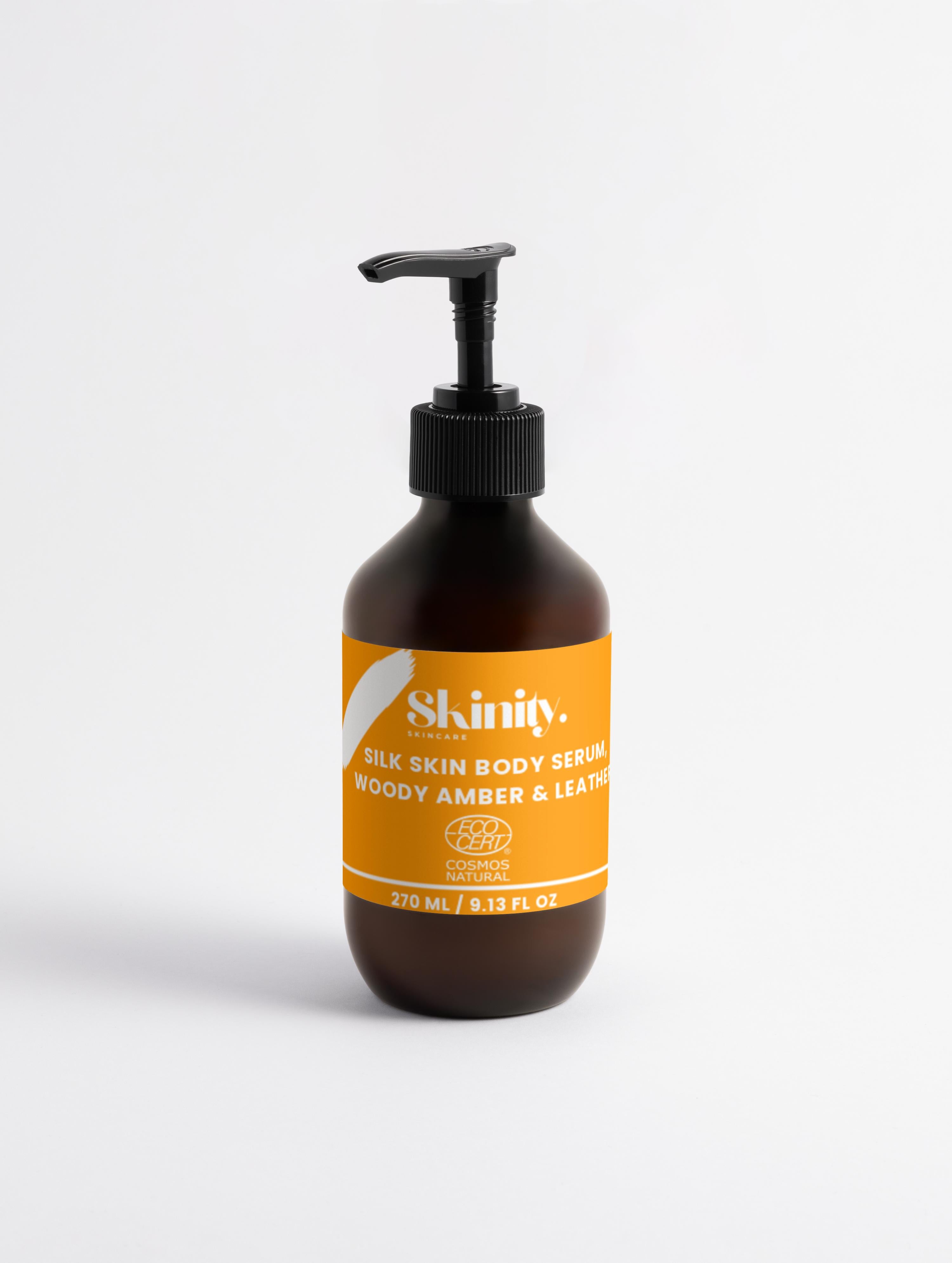 Silk Skin Woody Amber And Leather Body Serum – Skinity Skincare